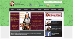 Desktop Screenshot of paroquiasantarita.com.br